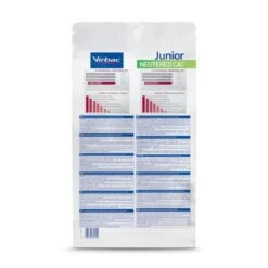 Virbac Veterinary HPM Junior Neutered Cat 3 Kg -Forniture Per Gatti 360055 bag hpm neutered cat junior 3kg back