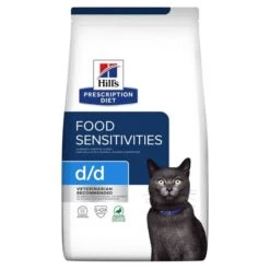 Hill's Prescription Diet Feline D/D Anatra E Piselli 1.5 Kg -Forniture Per Gatti 52742027180 1 prescription diet chat d d croquettes canard petits pois