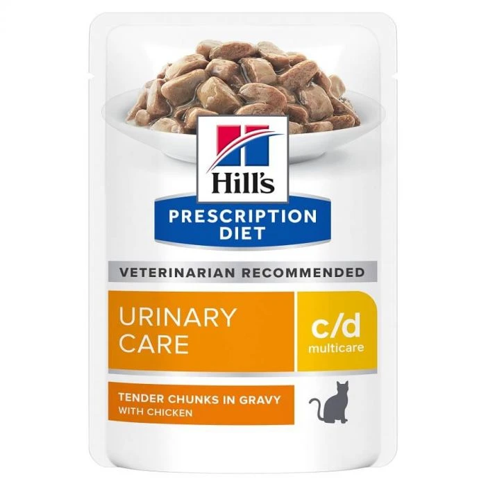 Hill's Prescription Diet Feline C/D Multicare Pollo BUSTINE 12 X 85 G 4 Hill's Prescription Diet Feline C/D Multicare Pollo BUSTINE 12 X 85 G - immagine 2