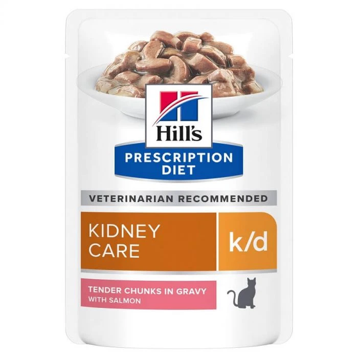 Hill's Prescription Diet Feline K/D Salmone BUSTINE 12 X 85 G 3 Hill's Prescription Diet Feline K/D Salmone BUSTINE 12 X 85 G