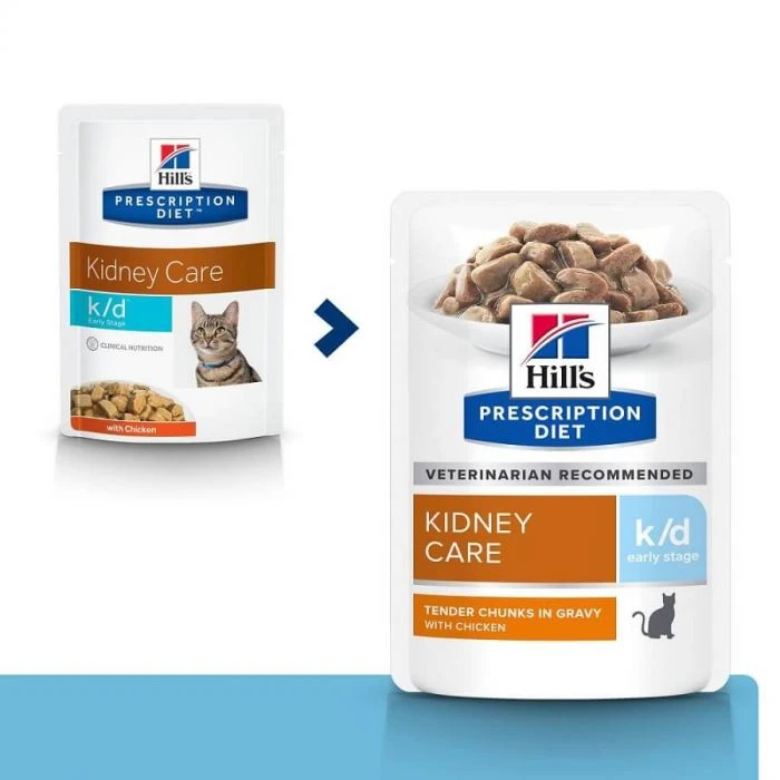 Hill's Prescription Diet Feline K/D Early Stage 12 X 85 G 3 Hill's Prescription Diet Feline K/D Early Stage 12 X 85 G