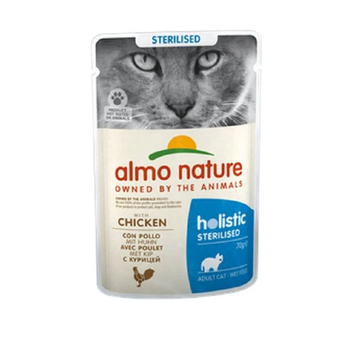 Almo Nature Sterilised Pollo Per Gatto 30 X 70 G 3 Almo Nature Sterilised Pollo Per Gatto 30 X 70 G