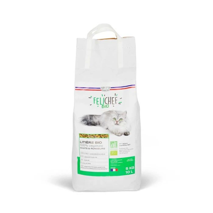 Felichef Lettiera Vegetale Bio 5 Kg 4 Felichef Lettiera Vegetale Bio 5 Kg - immagine 2