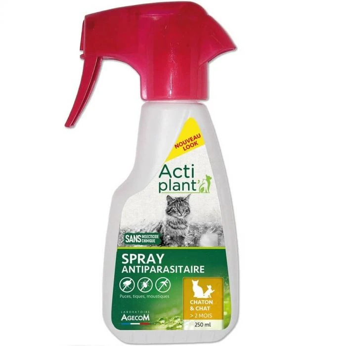 Actiplant Spray Antiparassitario Per Gatti E Gattini 250 Ml