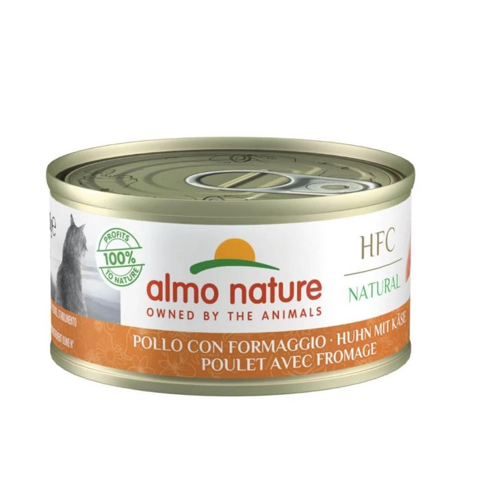 Almo Nature HFC Natural Pollo Con Formaggio Per Gatto 24 X 70 G 3 Almo Nature HFC Natural Pollo Con Formaggio Per Gatto 24 X 70 G