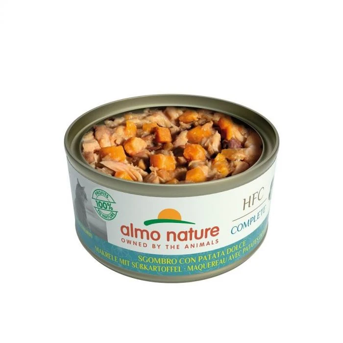 Almo Nature HFC Complete Sgombro E Patate Dolci Senza Cereali Per Gatto 24 X 70 G 4 Almo Nature HFC Complete Sgombro E Patate Dolci Senza Cereali Per Gatto 24 X 70 G - immagine 2