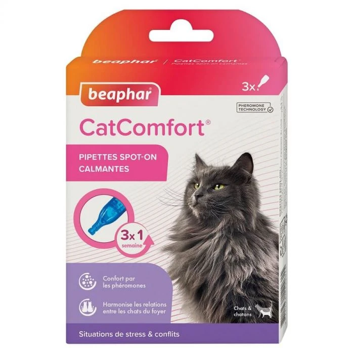 Beaphar CatComfort Pipette Calmanti Per Gatto X3 3 Beaphar CatComfort Pipette Calmanti Per Gatto X3