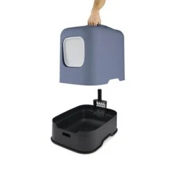 Rotho Cat Toilet Biala Blu Orizzonte -Forniture Per Gatti bleu 1
