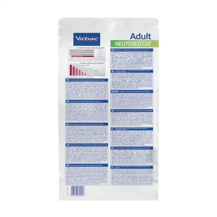 Virbac Veterinary HPM Adult Neutered Cat 1.5 Kg 4 Virbac Veterinary HPM Adult Neutered Cat 1.5 Kg - immagine 2