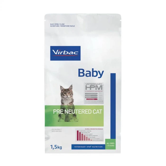 Virbac Veterinary HPM Baby Pre Neutered Cat 1.5 Kg 3 Virbac Veterinary HPM Baby Pre Neutered Cat 1.5 Kg