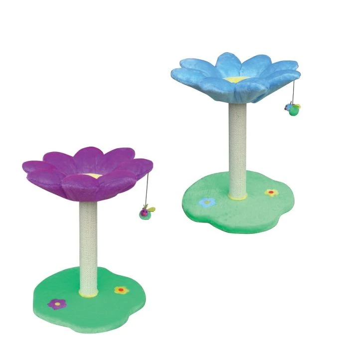 Croci Tiragraffi Fiore Per Gatto 45 X 45 X 59 Cm 5 Croci Tiragraffi Fiore Per Gatto 45 X 45 X 59 Cm - immagine 3