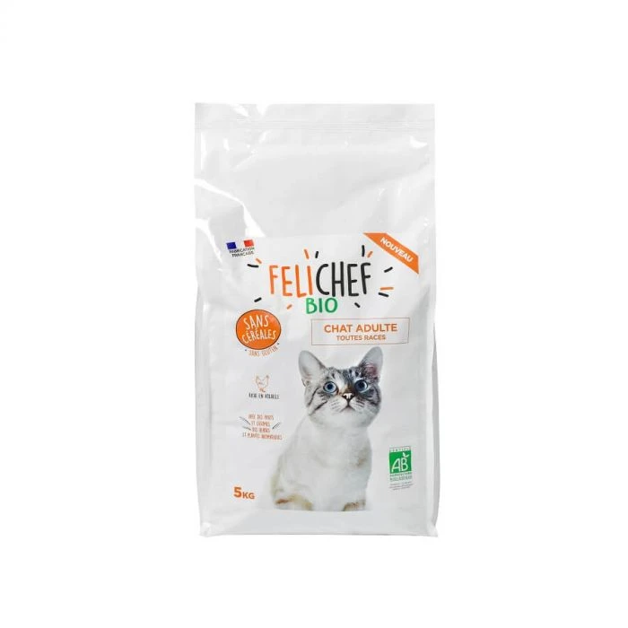 Felichef Crocchette BIO Senza Cereali, Senza Gluten Gatto Adulto 5 Kg - immagine 2