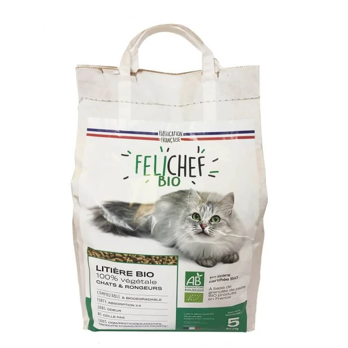Felichef Lettiera Vegetale Bio 5 Kg 3 Felichef Lettiera Vegetale Bio 5 Kg