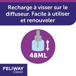 Feliway Ricarica Per Diffusore 48 Ml -Forniture Per Gatti feliway classic recharge pour diffuseur 48 ml 3