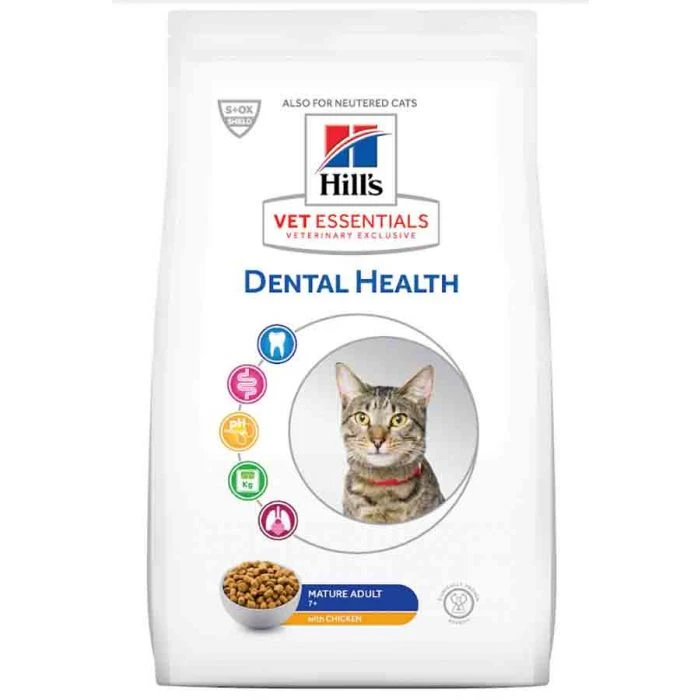 Hill's VetEssentials Feline Mature Dental Health Pollo 2,5 Kg 3 Hill's VetEssentials Feline Mature Dental Health Pollo 2,5 Kg