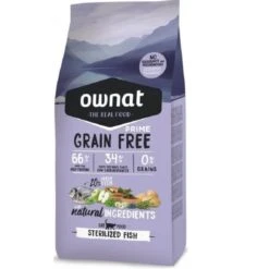 Ownat Grain Free Prime Per Gatto Sterilizzato Al Pesce 3 Kg