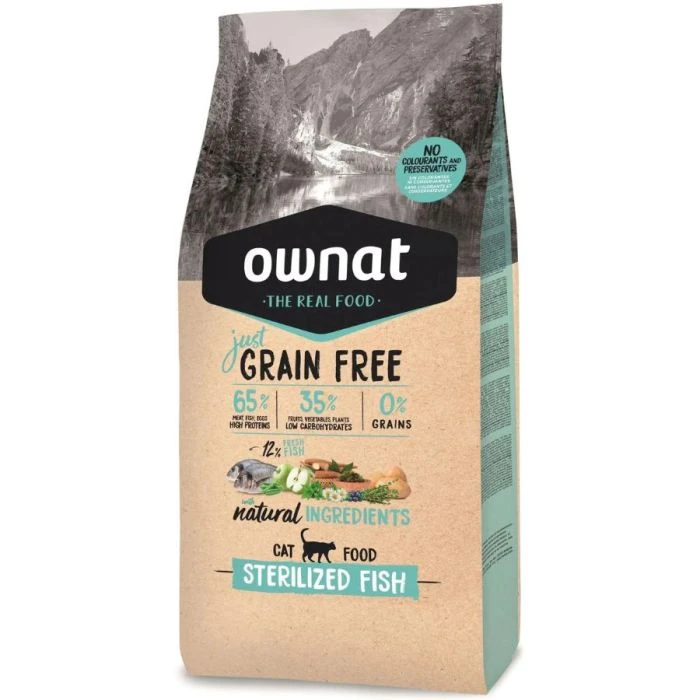 Ownat Grain Free Just Per Gatto Sterilizzato Al Pesce 8 Kg 3 Ownat Grain Free Just Per Gatto Sterilizzato Al Pesce 8 Kg