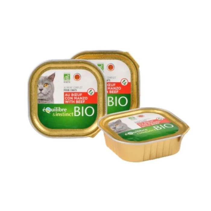 Équilibre & Instinct Bio Manzo Per Gatto 16 X 100 G 4 Équilibre & Instinct Bio Manzo Per Gatto 16 X 100 G - immagine 2