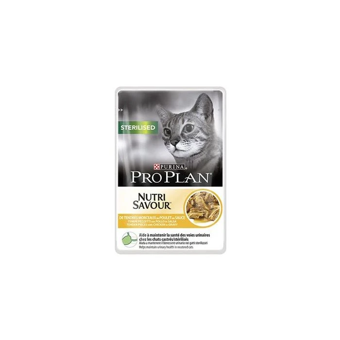 Purina Proplan Cat Nutrisavour Sterilised Pollo 26 Bustine 85 G 3 Purina Proplan Cat Nutrisavour Sterilised Pollo 26 Bustine 85 G