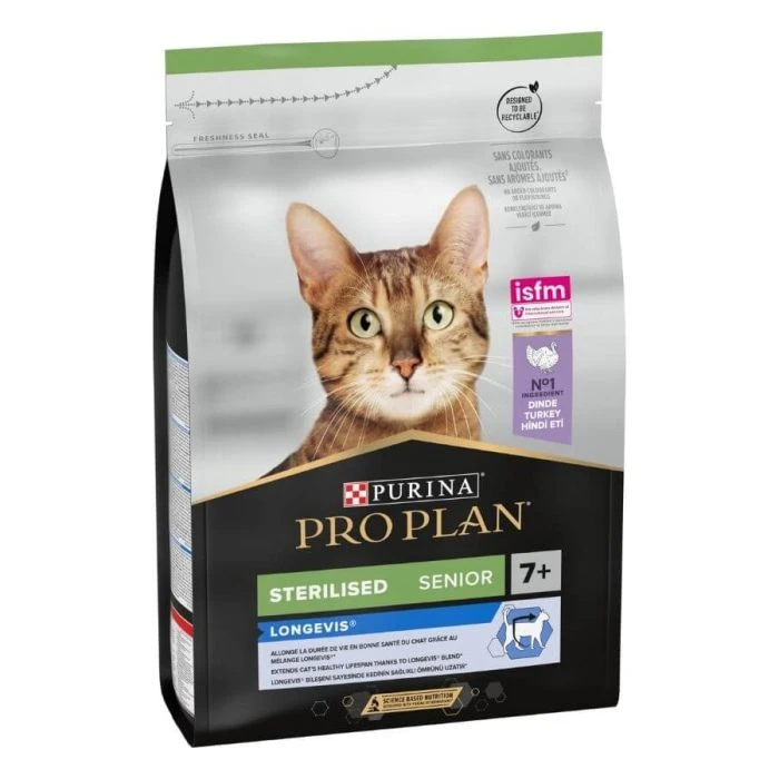 Purina Proplan Longevis Senior Cat Sterilised Tacchino 3 Kg 3 Purina Proplan Longevis Senior Cat Sterilised Tacchino 3 Kg