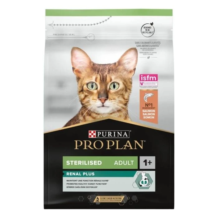 Purina Proplan Sterilised Cat Adult RENAL PLUS Salmone 3 Kg 5 Purina Proplan Sterilised Cat Adult RENAL PLUS Salmone 3 Kg - immagine 3