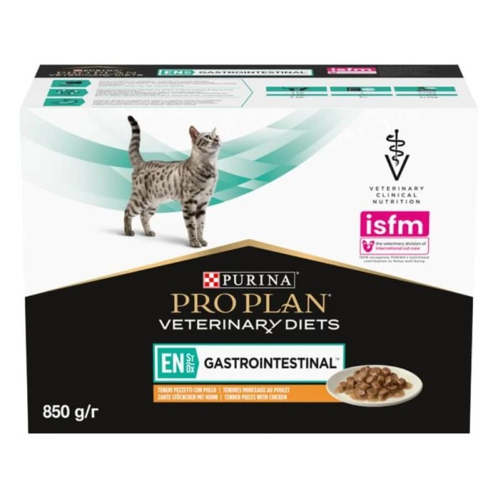 Purina Proplan PPVD Feline Gastro Intestinal EN Bustine Pollo 10 X 85 G 4 Purina Proplan PPVD Feline Gastro Intestinal EN Bustine Pollo 10 X 85 G - immagine 2