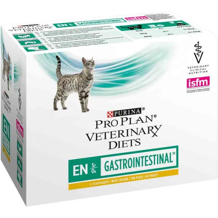 Purina Proplan PPVD Feline Gastro Intestinal EN Bustine Pollo 10 X 85 G 3 Purina Proplan PPVD Feline Gastro Intestinal EN Bustine Pollo 10 X 85 G