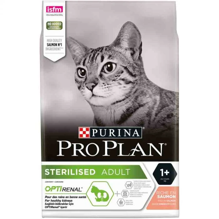 Purina Proplan Optirenal Adult Cat Sterilised Salmone 10 Kg 3 Purina Proplan Optirenal Adult Cat Sterilised Salmone 10 Kg