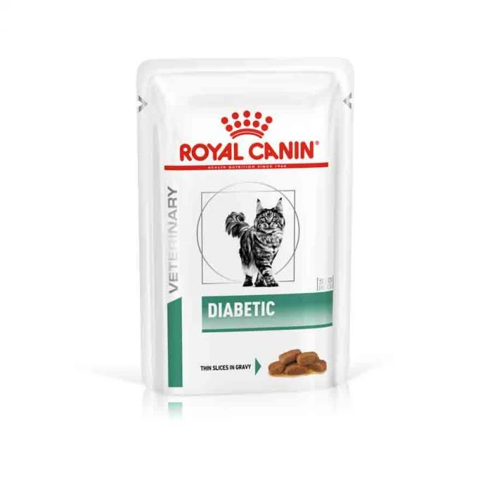 Royal Canin Vet Cat Diabetic Bustine 12 X 85 G 3 Royal Canin Vet Cat Diabetic Bustine 12 X 85 G