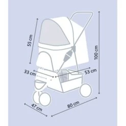 Trixie Passeggino Friends On Tour Cane E Gatto -Forniture Per Gatti trixie poussette friends on tour chien et chat 9