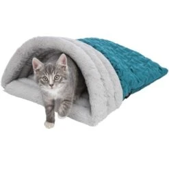 Trixie Sacco A Pelo Estelle Verde/grigio 45 Cm -Forniture Per Gatti trixie sac douillet estelle vert gris 45 cm 2