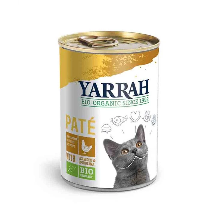 Yarrah Bio Paté Con Pollo Alla Spirulina E Alghe Marine Per Gatto 12 X 400 G 3 Yarrah Bio Paté Con Pollo Alla Spirulina E Alghe Marine Per Gatto 12 X 400 G